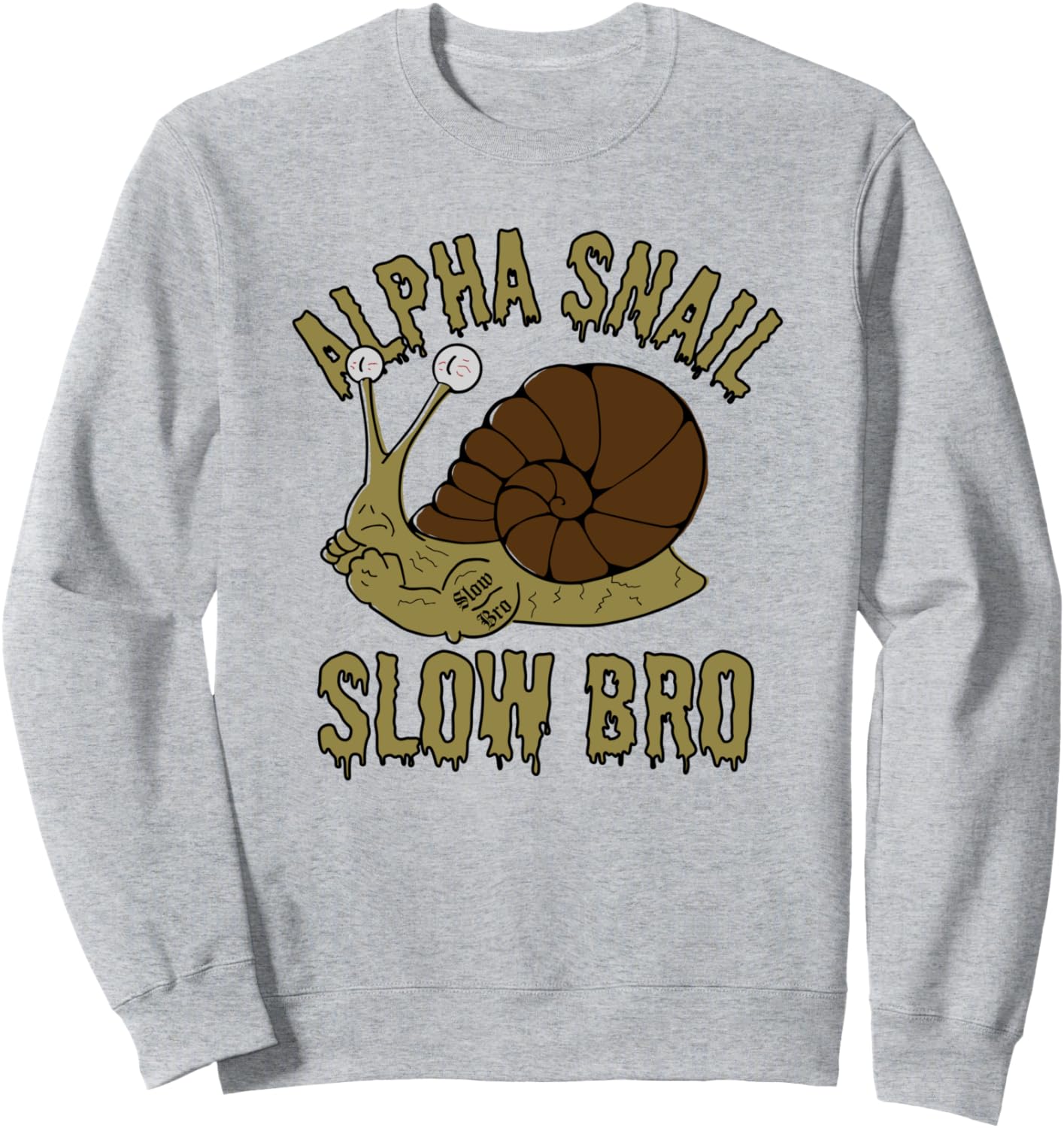 

Толстовка Barely Funny Alpha Snail Slow Brow, серый