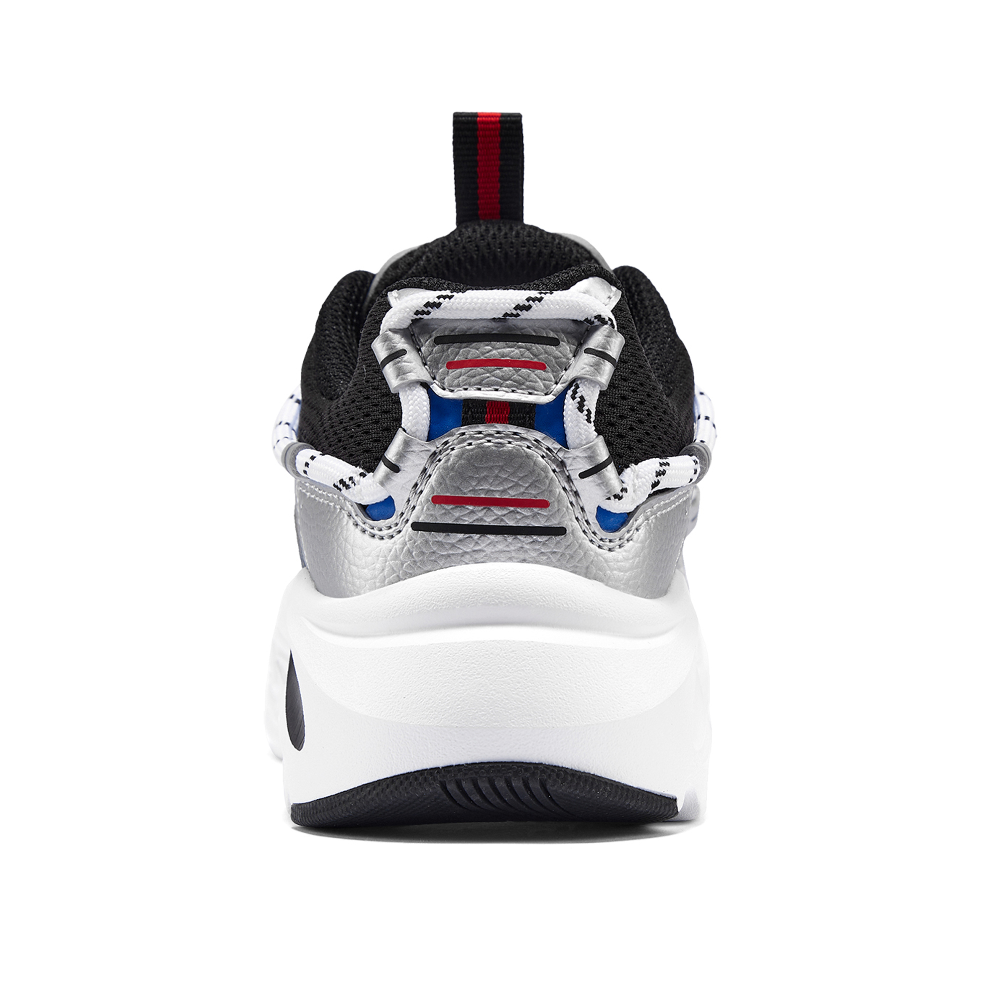 Skechers Kids Износостойкие, легкие, амортизирующие, низкие повседневные кроссовки, черные, красные, синие, детские — фото 4