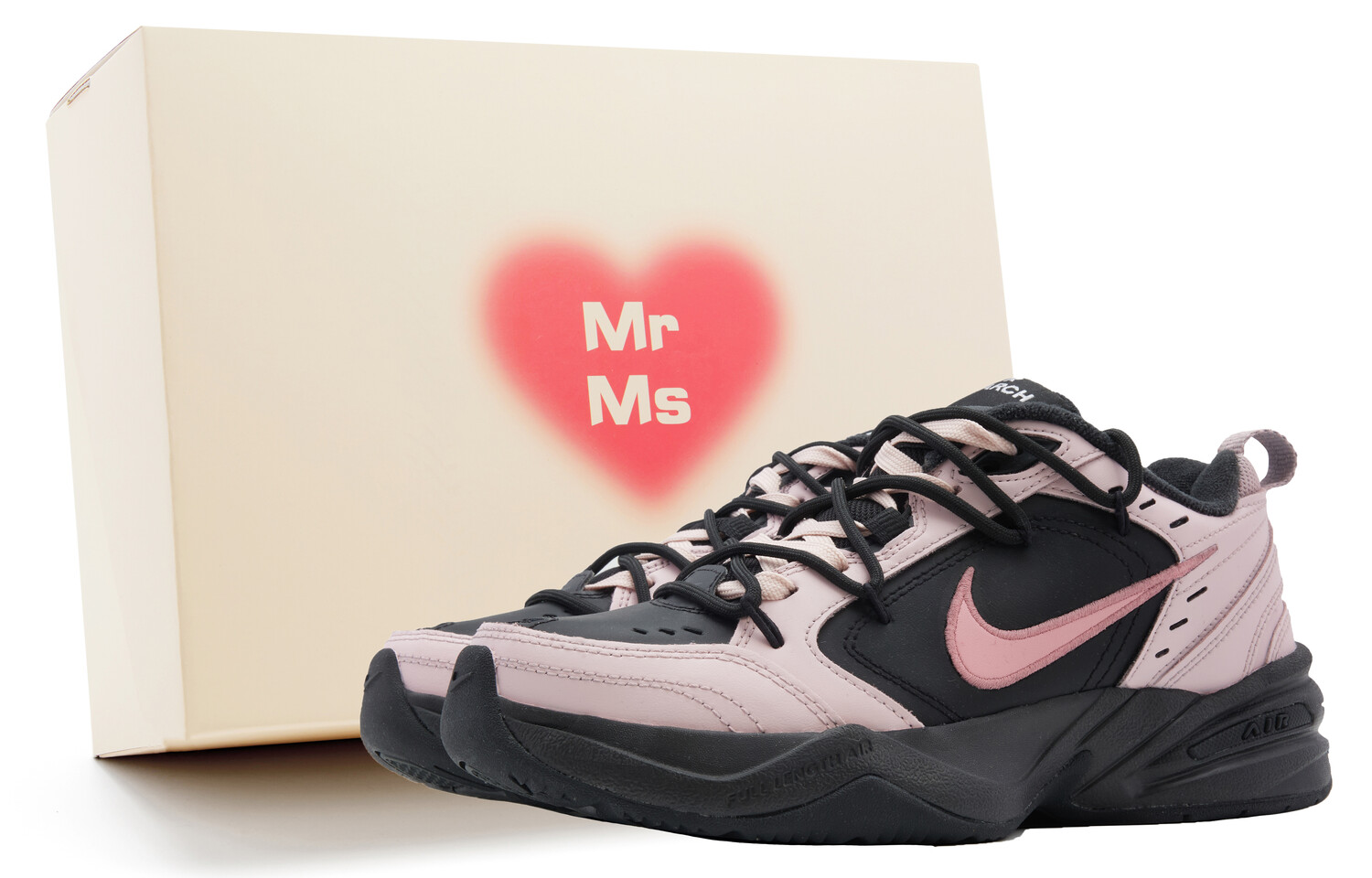 

Кроссовки Nike Air Monarch 4 Chunky Sneakers Unisex Low-Top Black Pink, Черный, Кроссовки Nike Air Monarch 4 Chunky Sneakers Unisex Low-Top Black Pink
