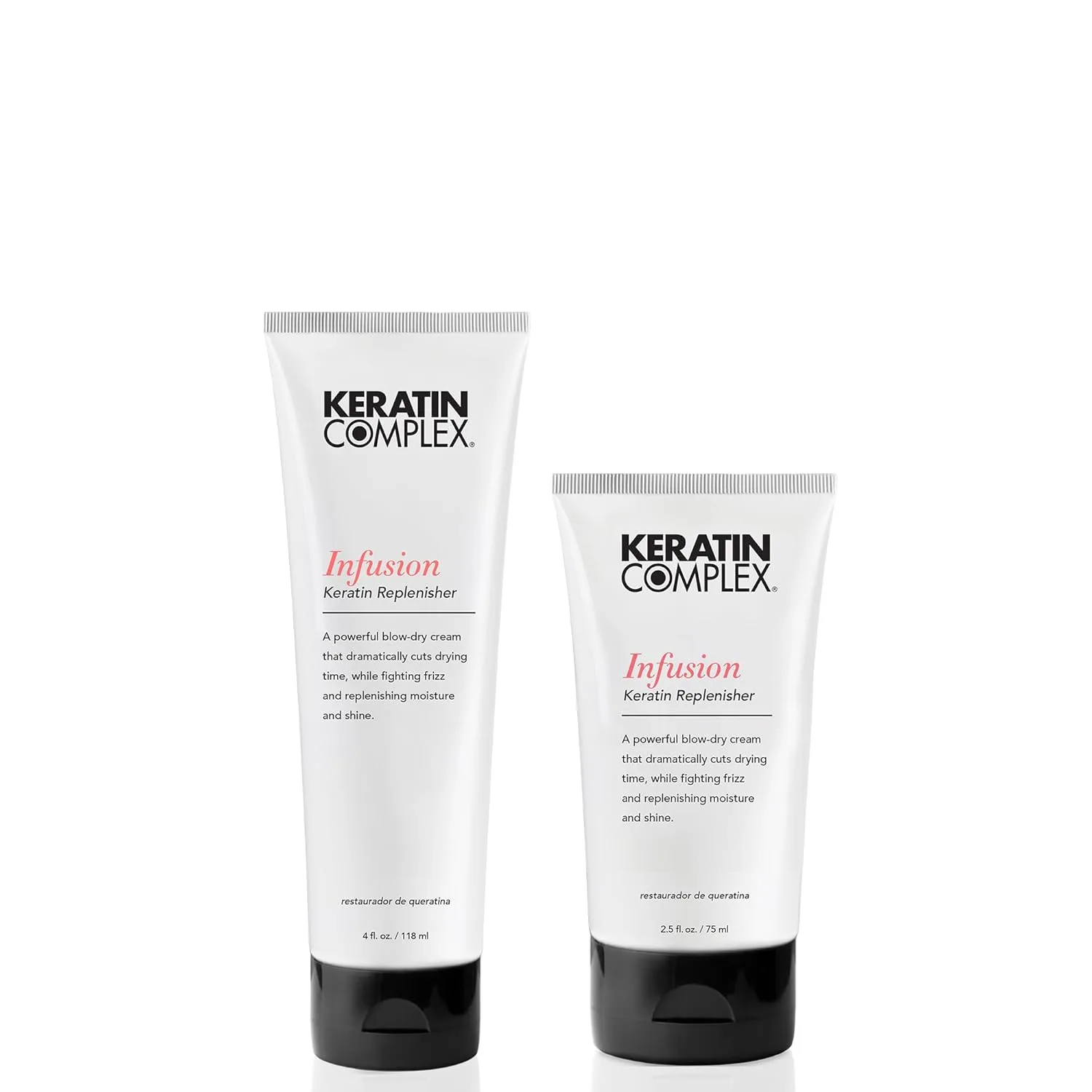 Несмываемый кондиционер Keratin Complex - Восстанавливающий кератиновый баланс - 2, 5 жидких унции и 4 жидких унции, 2 упаковки