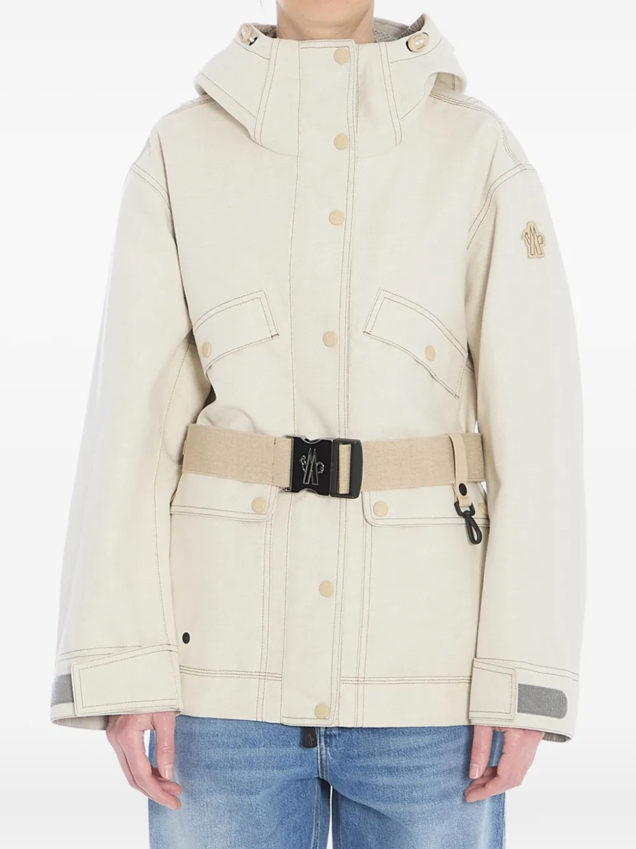 

Moncler Grenoble Tarkine полевая куртка, нейтральный