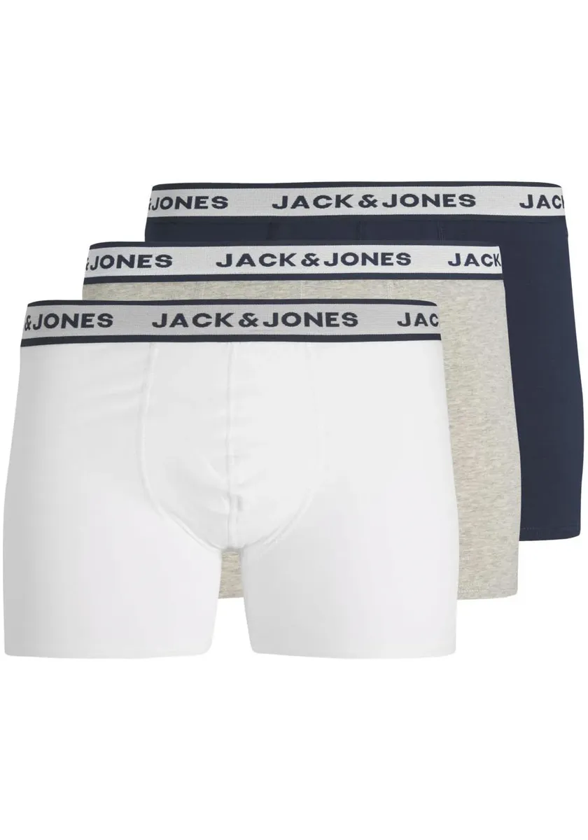 

Трусы-боксеры Jack & Jones "JACSOLID BOXER BRIEFS 3 PACK NOOS" (упаковка, 3 шт.), серый