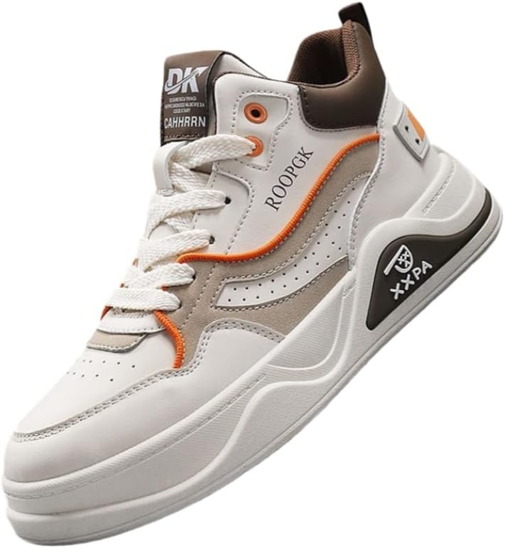 

Кроссовки для мужчин большого размера с высоким верхом - удобные повседневные кроссовки для ежедневной активной и повседневной носки Clolinde, бежевый/хаки