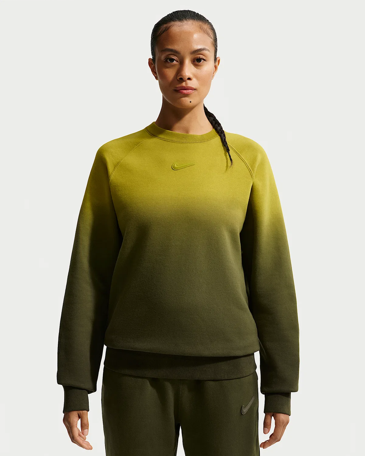 Мужское флисовое поло NOCTA CS Crew, Moss/Medium Olive/Moss — фото 2