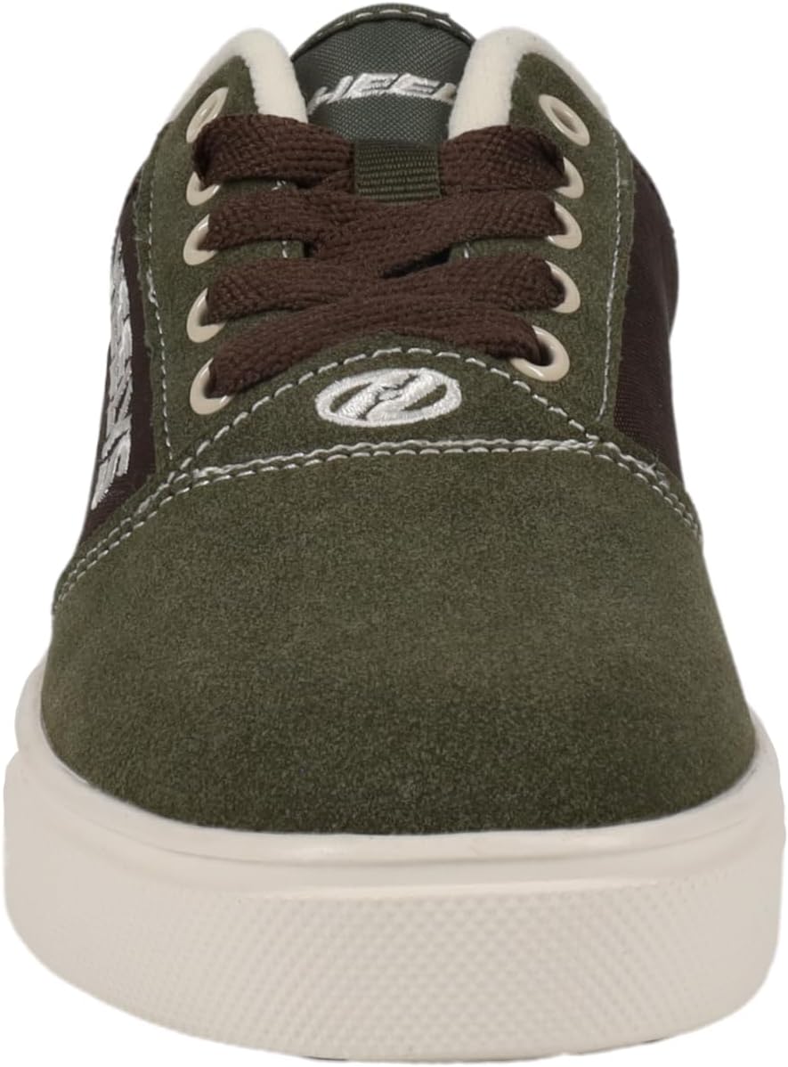 Кроссовки Heelys для детей и подростков Pro 20 с вышивкой, зеленый/коричневый — фото 2