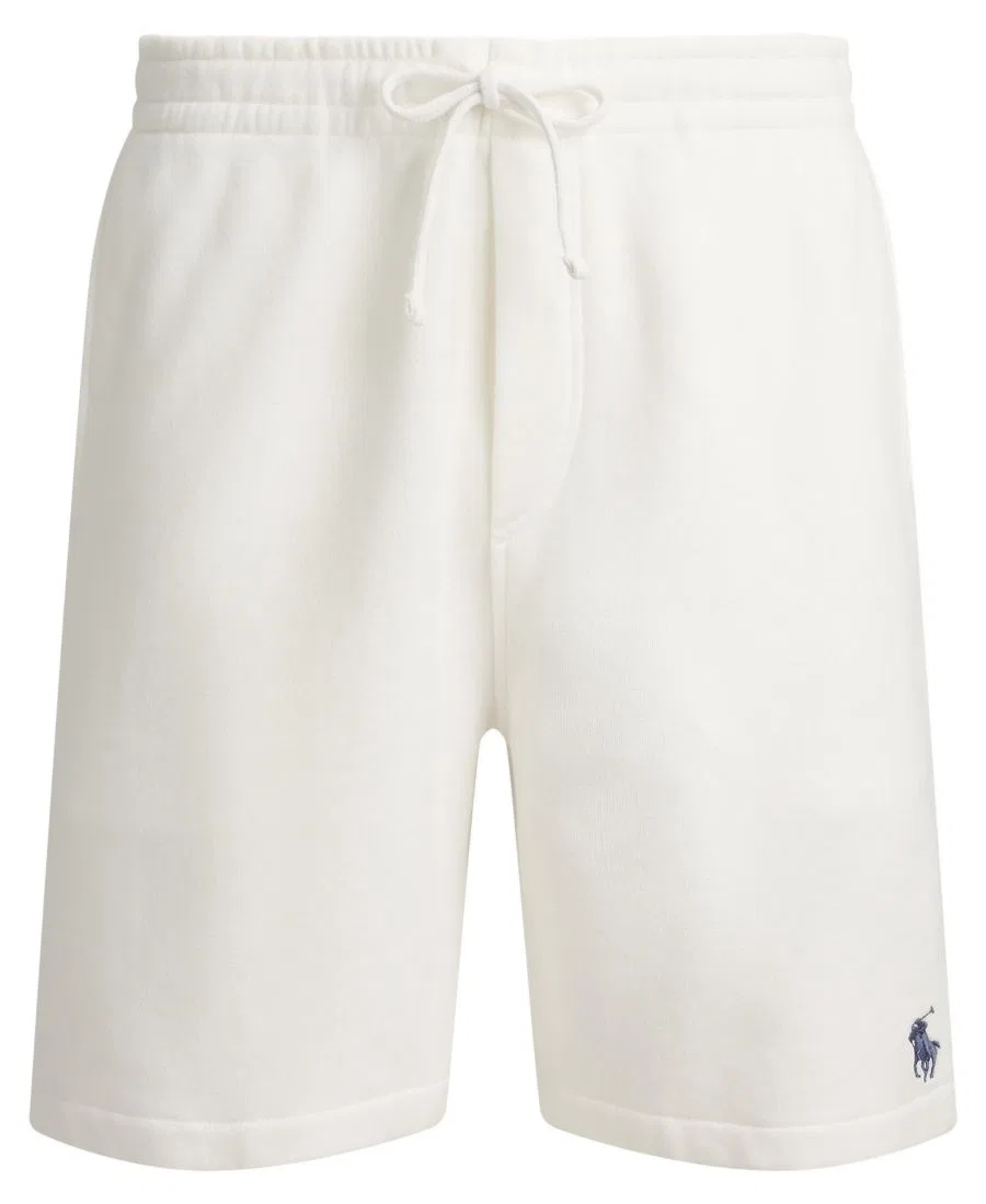 Мужские шорты с вышитым пони и завязками Polo Ralph Lauren, White — фото 4