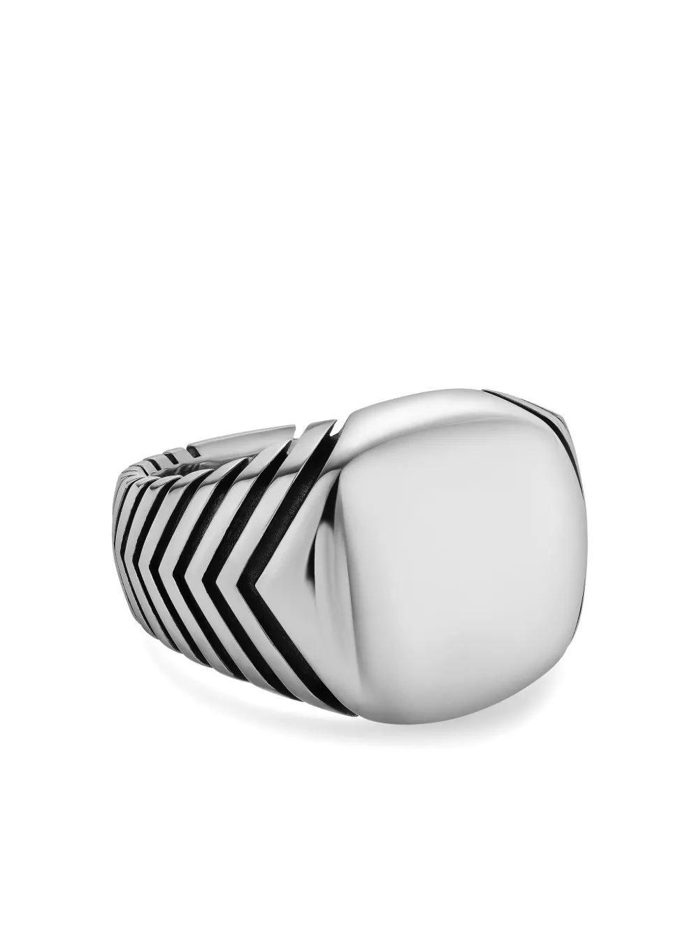 

Серебряное кольцо Chevron David Yurman, серебяный