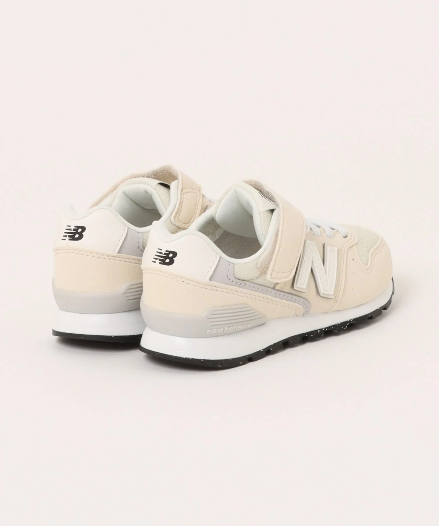 Детские кроссовки с липучками New Balance Y996 5ZH бежевые — фото 2