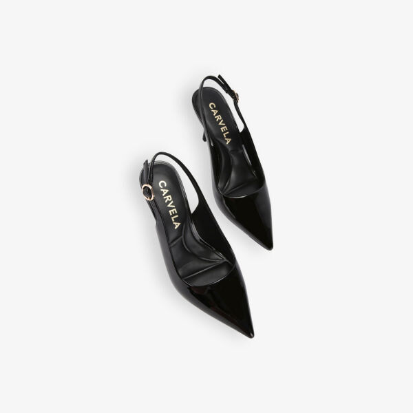 Туфли Spirit sling с острым носком и лакированным каблуком Carvela, черный — фото 2