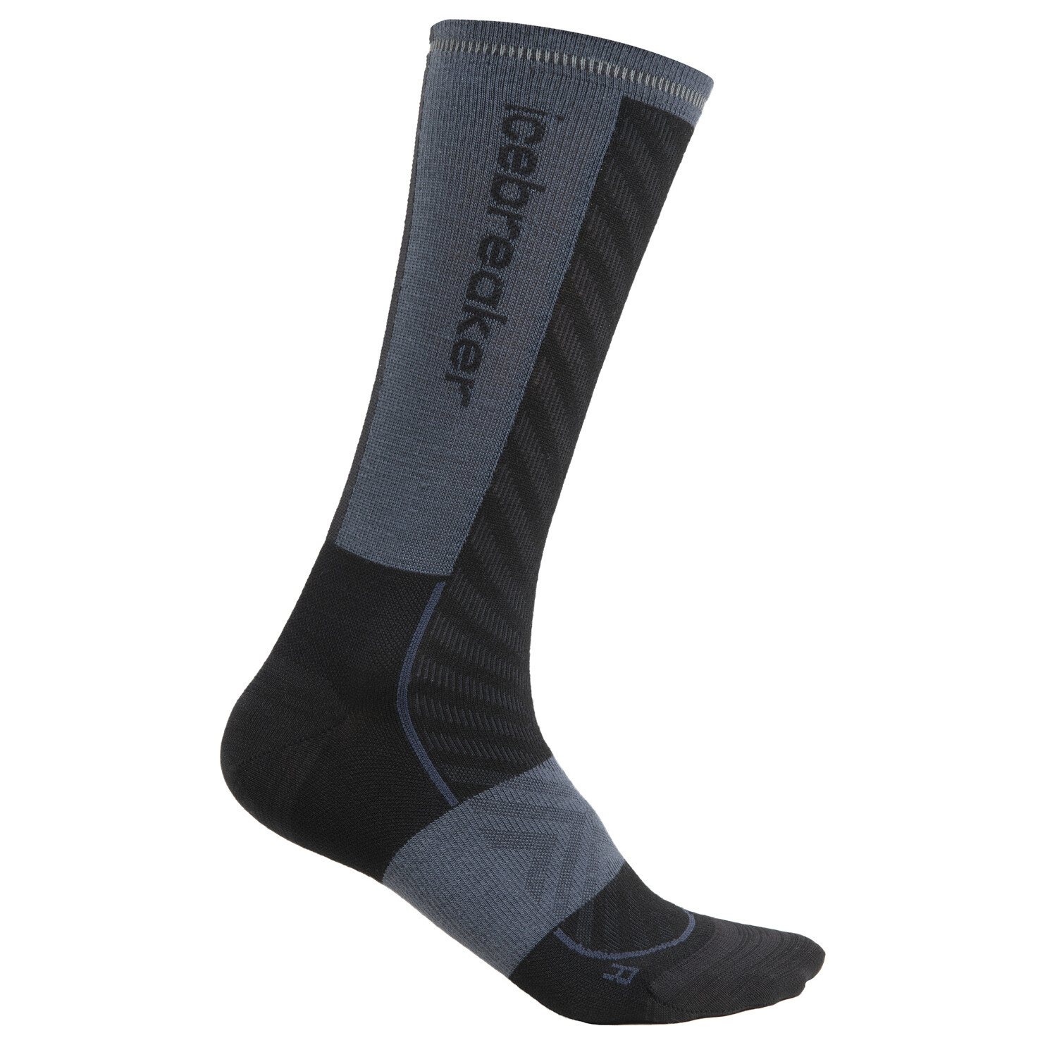 

Носки для бега Icebreaker Women's Merino Run+ Ultralight Crew, цвет Black/Graphite