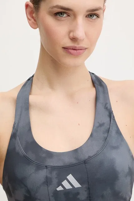 Спортивный бюстгальтер со средним уровнем поддержки Adidas Performance, серый — фото 3