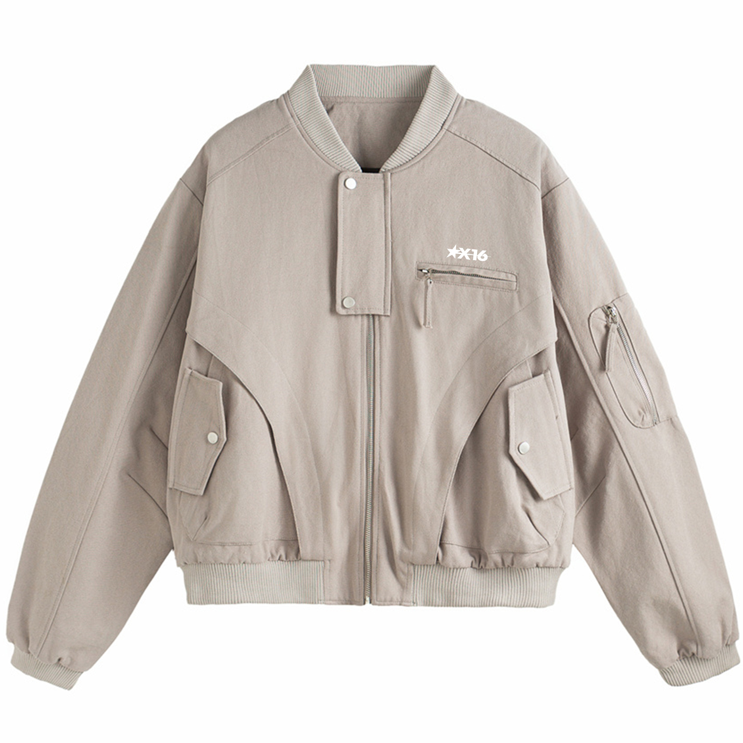 

Куртка Unisex Baseball Collar Moderate X1617, зеленый хаки jacket
