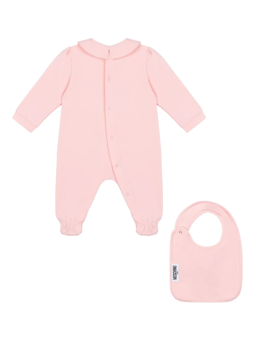 

Комплект для новорожденного с узором Moschino Kids, розовый