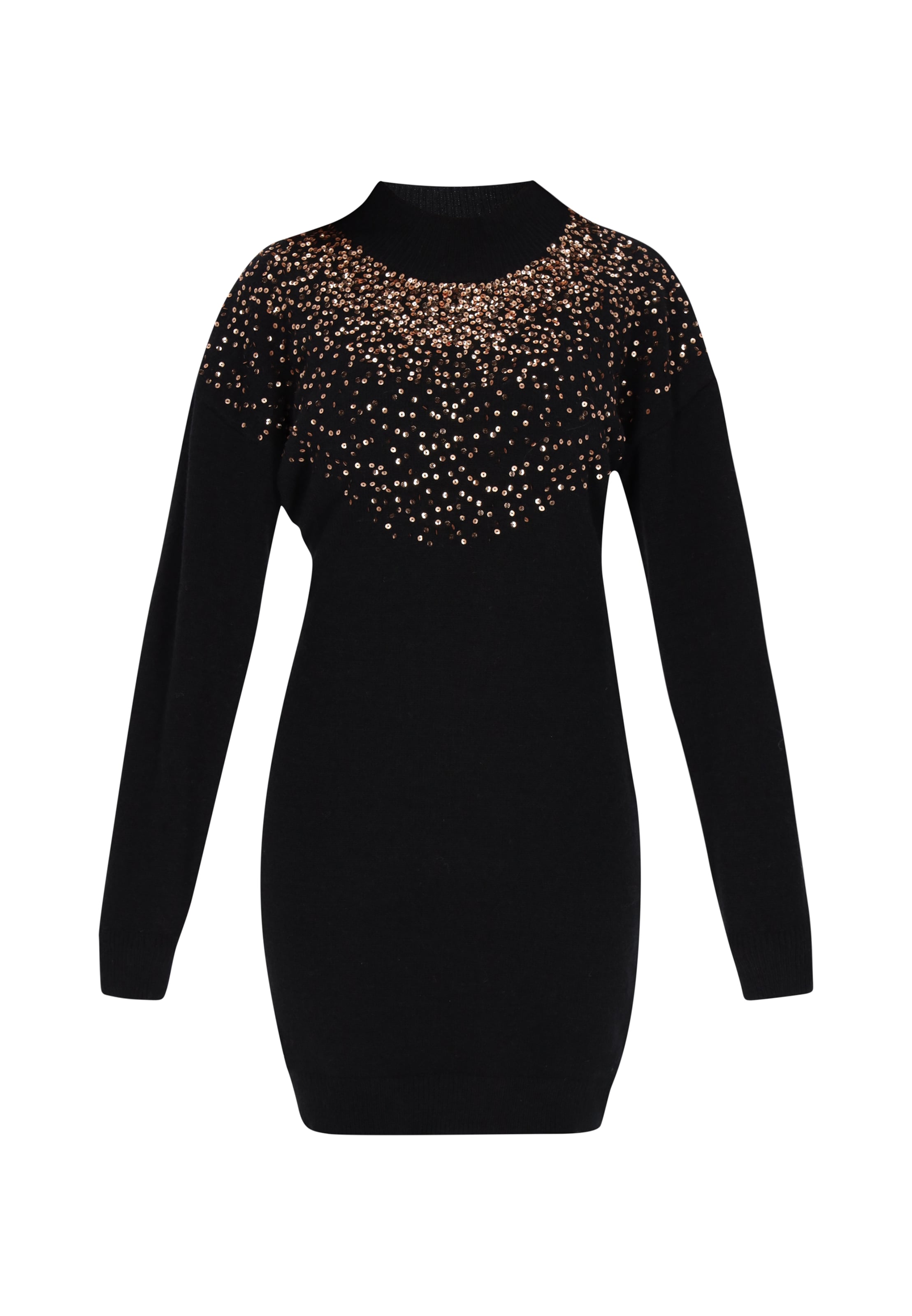 

Faina Вязаное платье в черном цвете