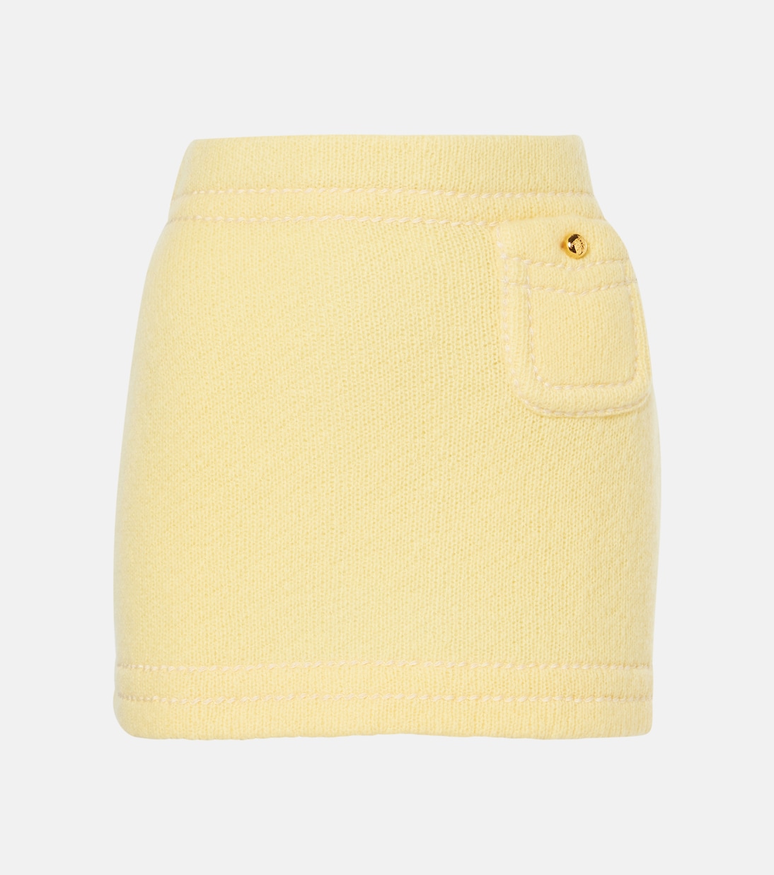 

Кашемировая мини-юбка Prada, Crema