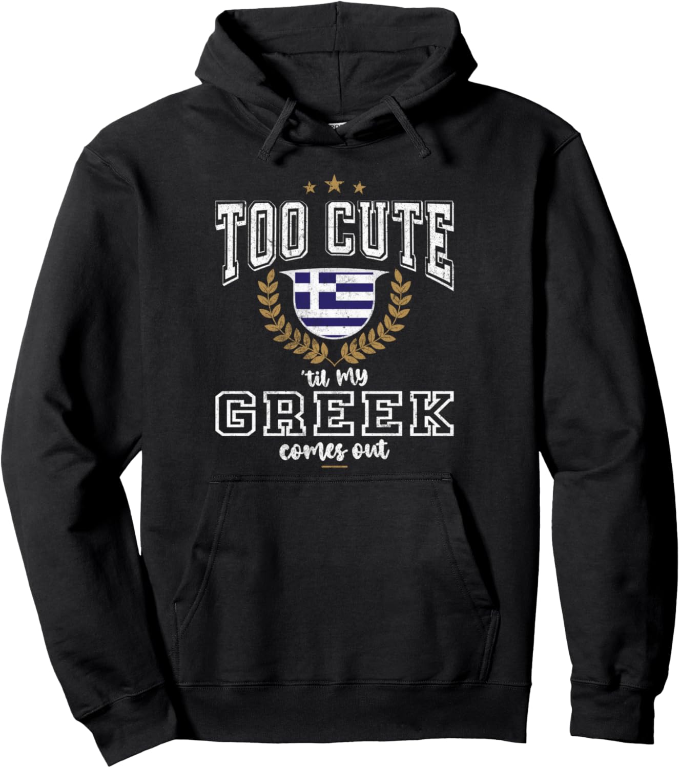 

Толстовка с греческим дизайном для мужчин и женщин 99 Gifts Greek Fan T-Shirts & Jersey, черный