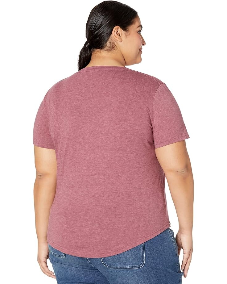 

Футболка tentree Treeblend V-Neck T-Shirt, цвет Crushed Berry Heather