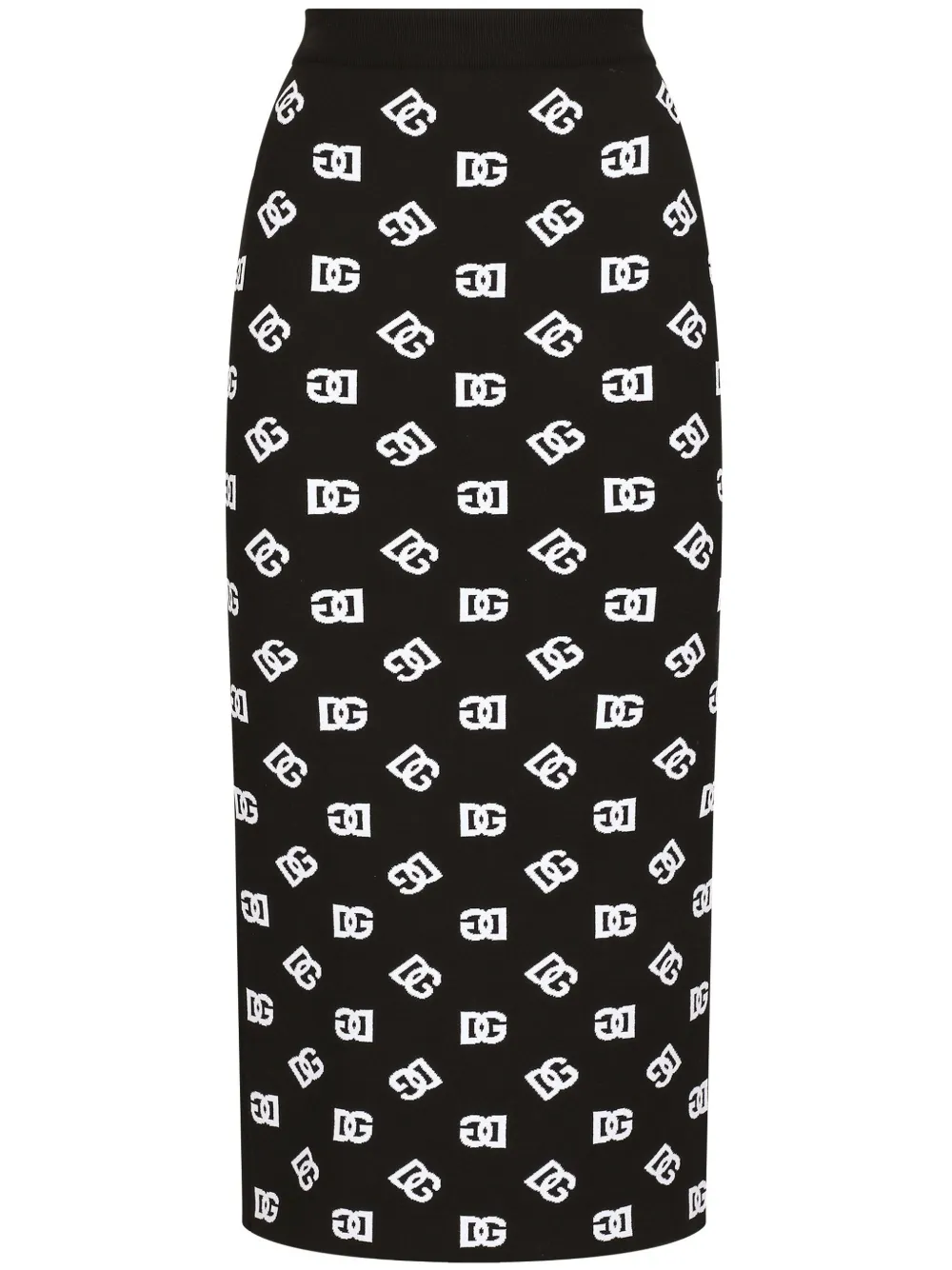 

Юбка миди с логотипом DOLCE & GABBANA, черный