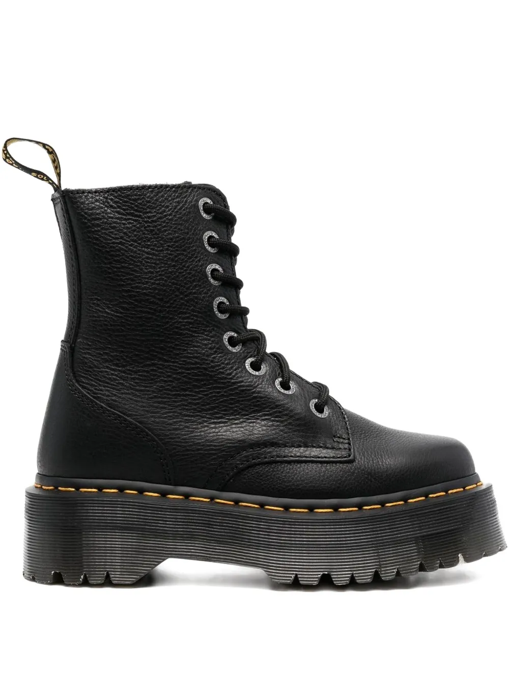 Кожаные ботинки Jadon III Pisa на платформе, каблук 50 мм Dr. Martens, черный
