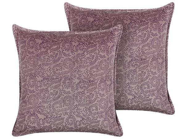 

Подушка Beliani 2 шт KALMIA, 45x45x45 см, розовый