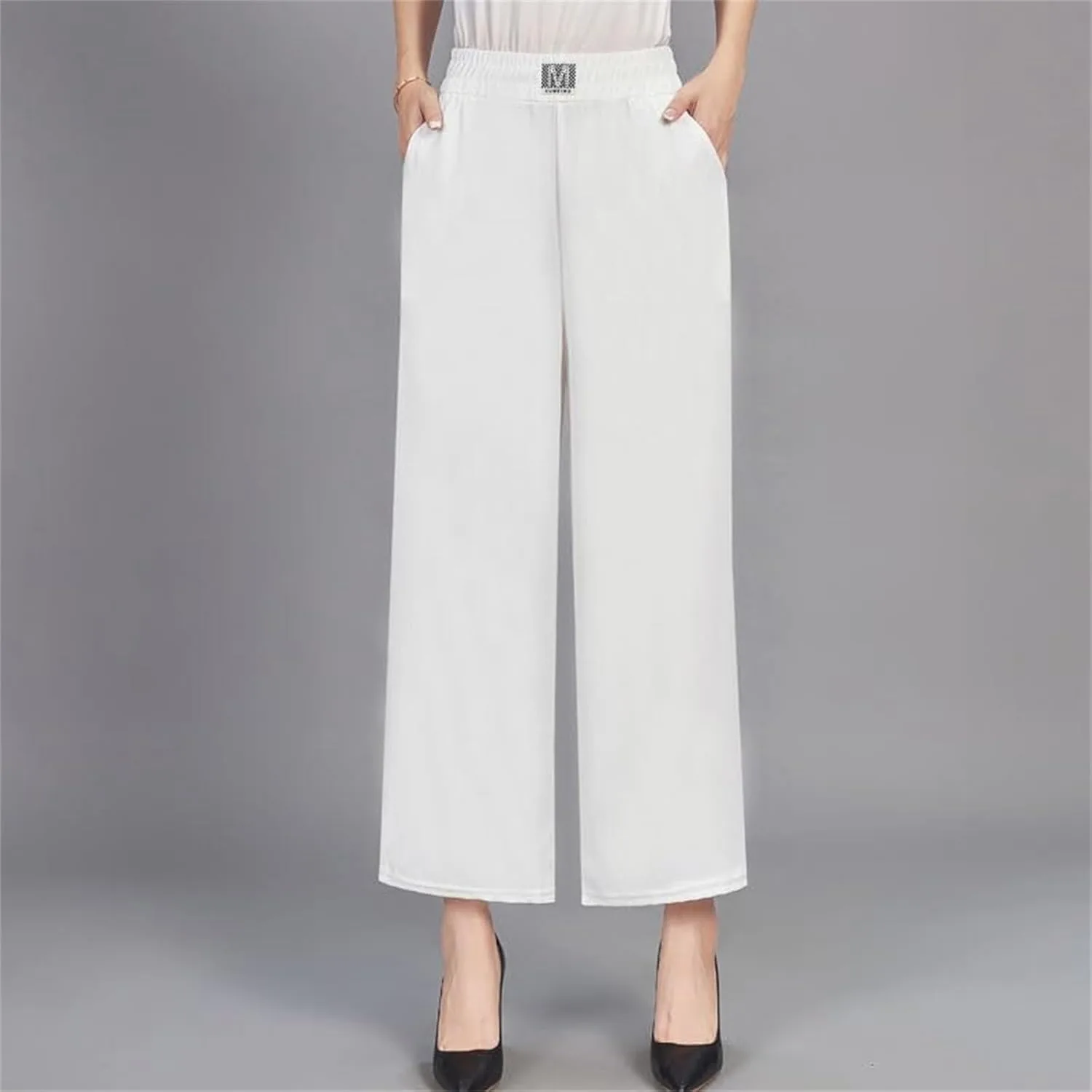 Женские брюки Perfect Drape с высокой посадкой на резинке, эластичные, модель Nine Points Generic, роза — фото 2