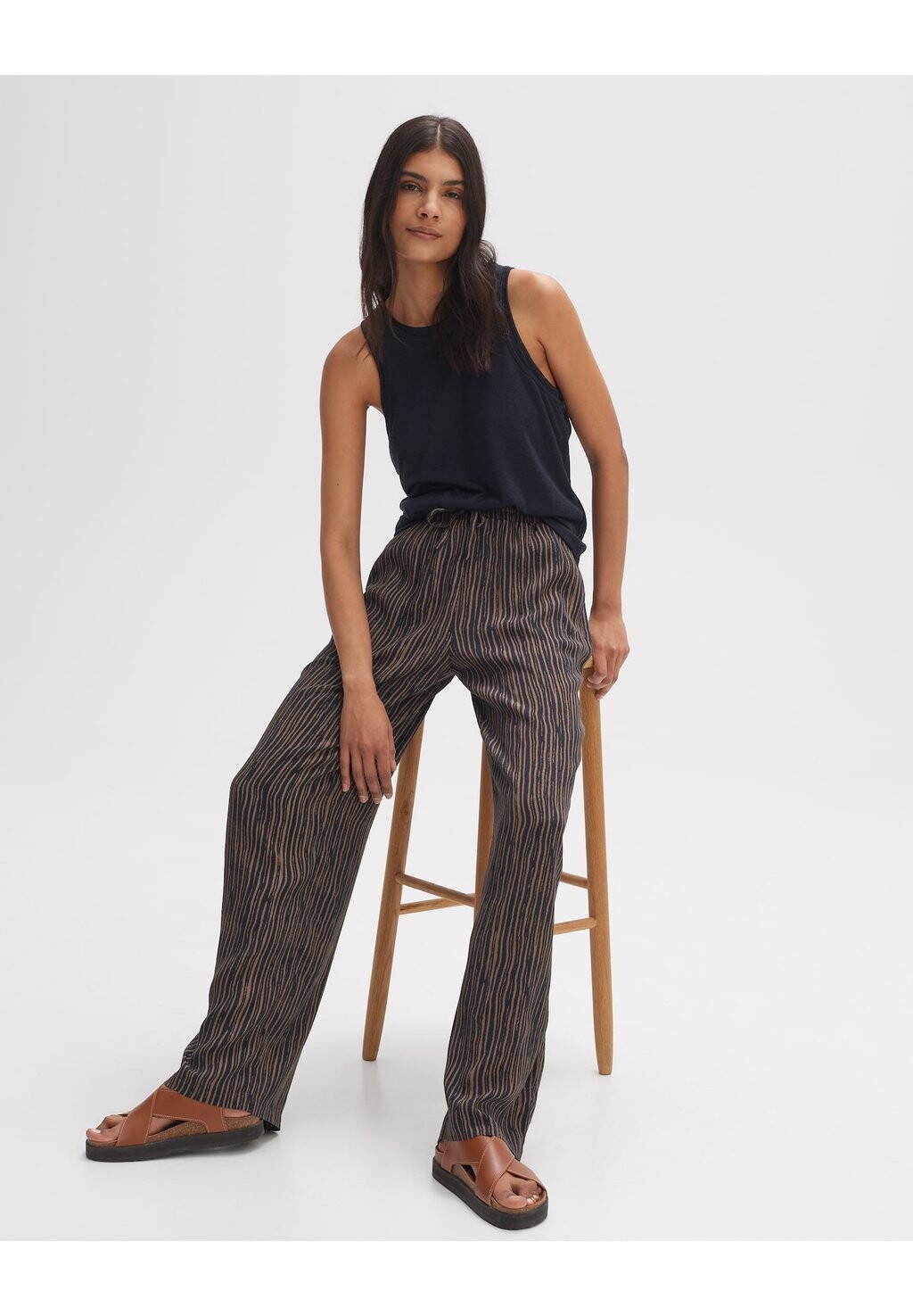 

Тканевые брюки WIDE LEG MANILO STRIPE Opus, синий