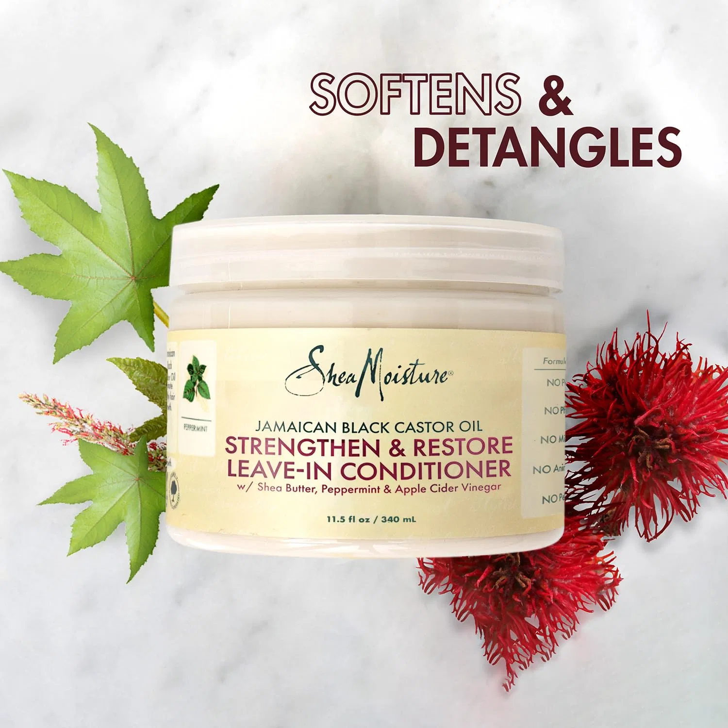 Несмываемый кондиционер Jamaican Black Castor Oil Strengthen, Grow & Restore от Shea Moisture Shea Moisture — фото 4