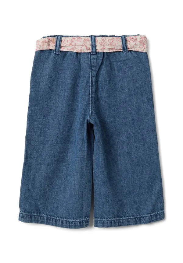 Джинсовые шорты с широкими штанинами и поясом Ovs, Denim Blue — фото 2