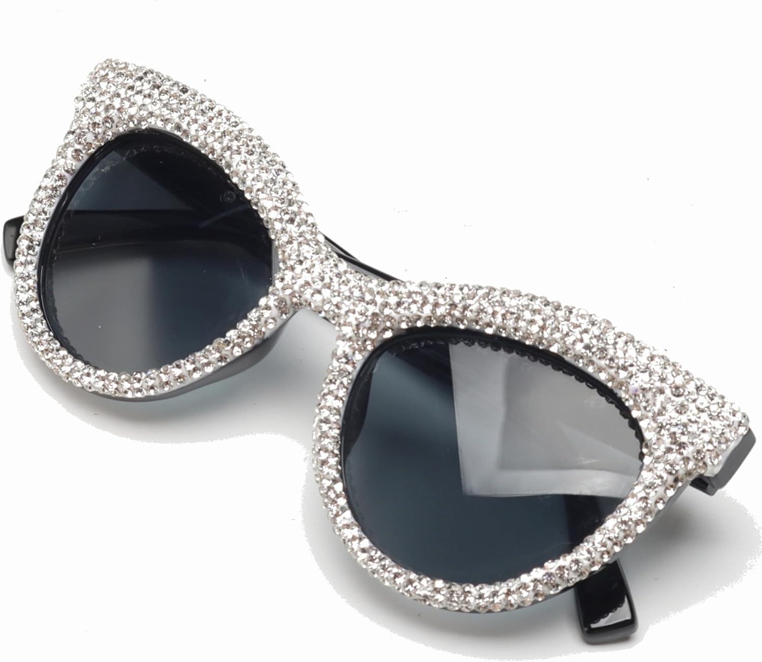 

Солнцезащитные очки ICARA Diamond Cat Eye в модной винтажной оправе с кристаллами и стразами, в стиле ретро, ​​для женщин, с защитой от УФ-излучения UV400, White Diamond