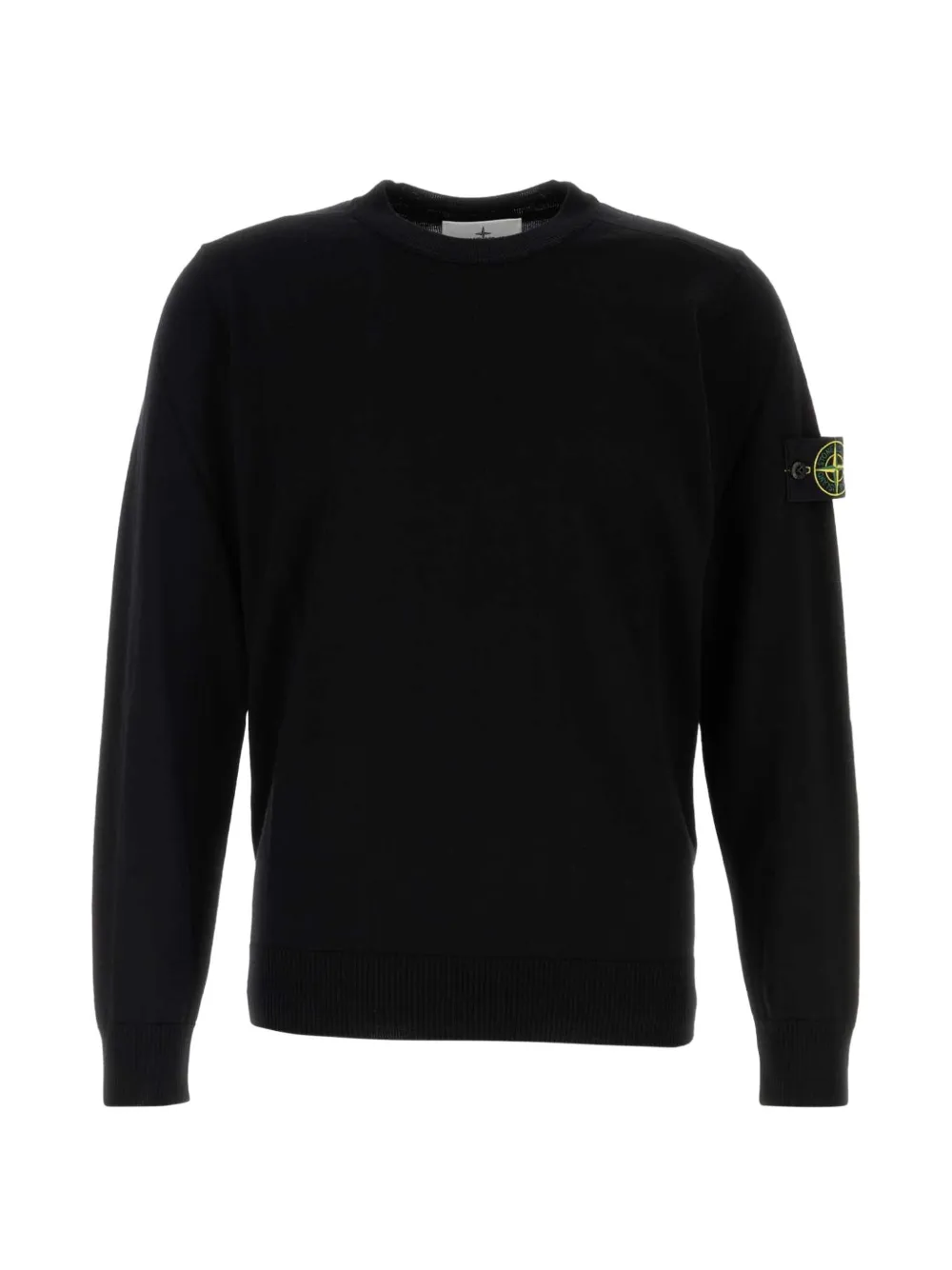 

Свитер с нашивкой-логотипом Stone Island, черный