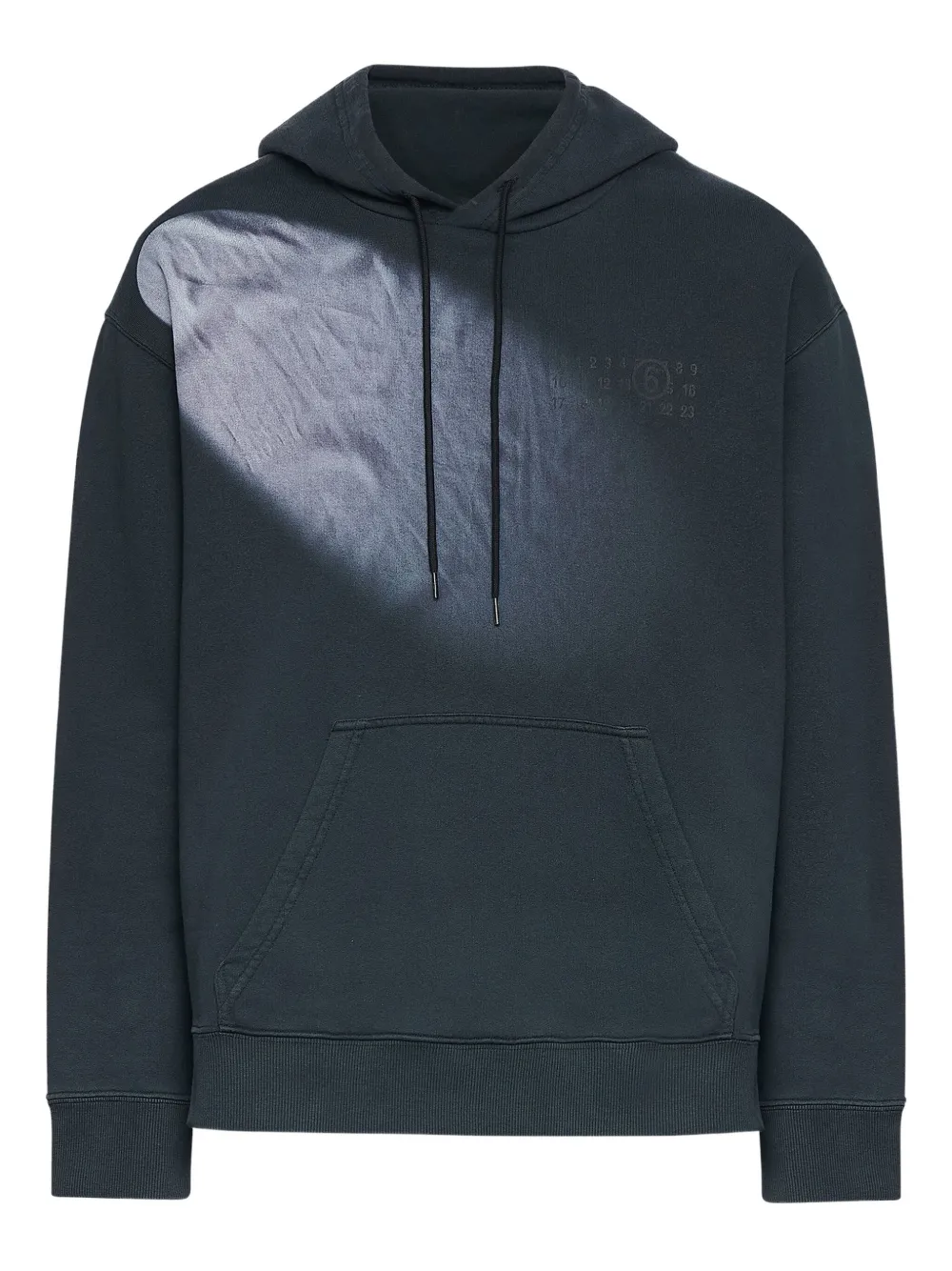 

Худи с вышитым логотипом MM6 Maison Margiela, серый