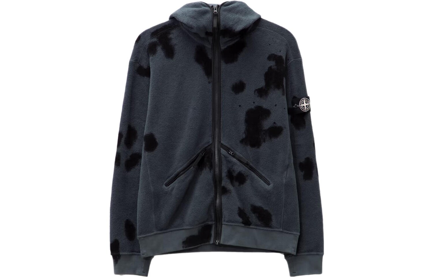 

Бархатная куртка унисекс дымчато-серого цвета Stone Island, серый