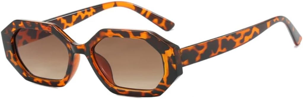 

Солнцезащитные очки с защитой UV400 | Маленькая оправа, линзы конфетного цвета | Для женщин и мужчин, для занятий спортом на открытом воздухе и вождения DSVIGF, Leopard Tea