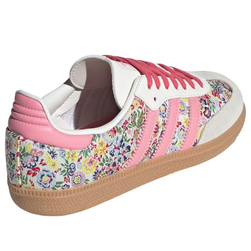 Кроссовки (GS) adidas x Liberty London Samba OG 'Floral Embroidery', бежевый — фото 4