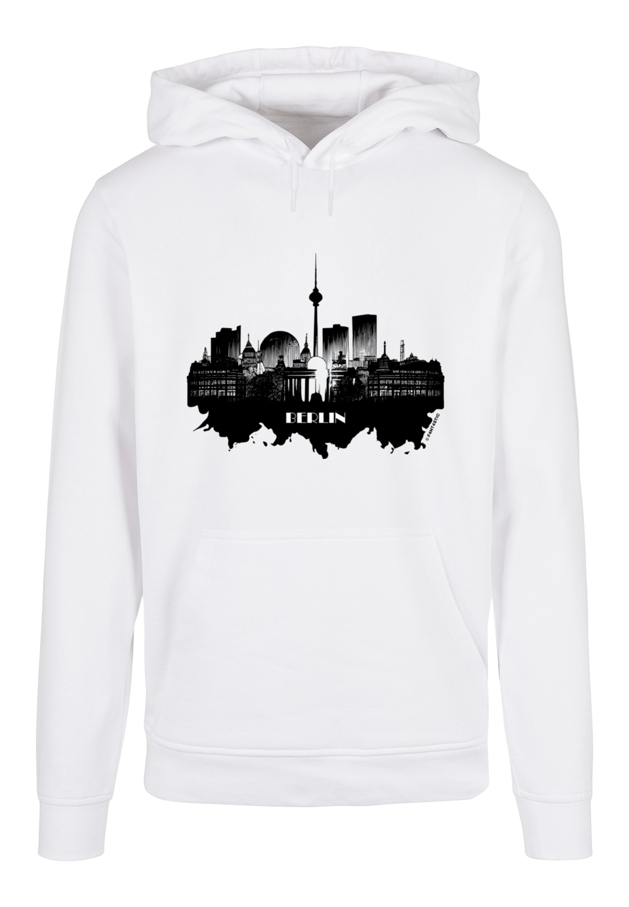 

Пуловер F4NT4STIC Basic Hoodie Cities Collection Berlin skyline, белый