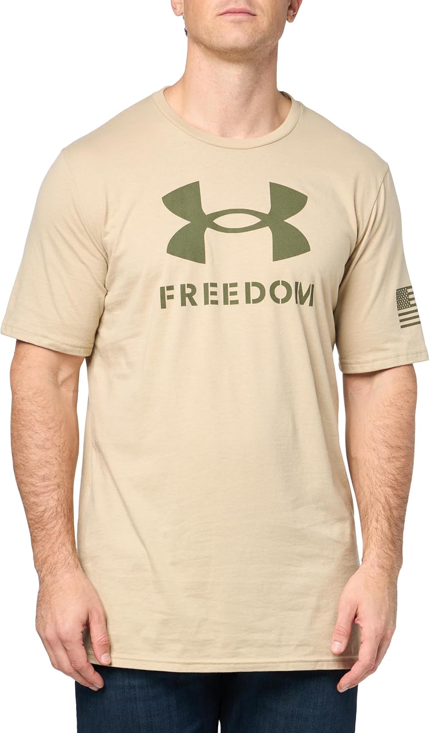 

Футболка с коротким рукавом Under Armour Freedom Graphic, (290) Desert Sand/Marine Od Green/Logo, Зеленый, Футболка с коротким рукавом Under Armour Freedom Graphic, (290) Desert Sand/Marine Od Green/Logo
