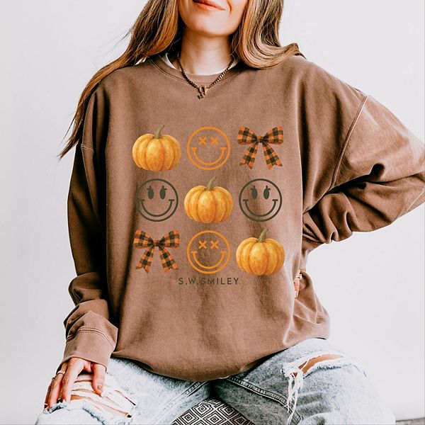 

SWSmiley pumpkin coquette chart - женский легкий свитшот garment dyed Simply Sage Market, Espresso, Зеленый, SWSmiley pumpkin coquette chart - женский легкий свитшот garment dyed Simply Sage Market, Espresso