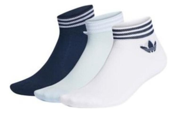 

Носки унисекс Adidas Originals, цвет 3 double packs (white/sky blue/navy)