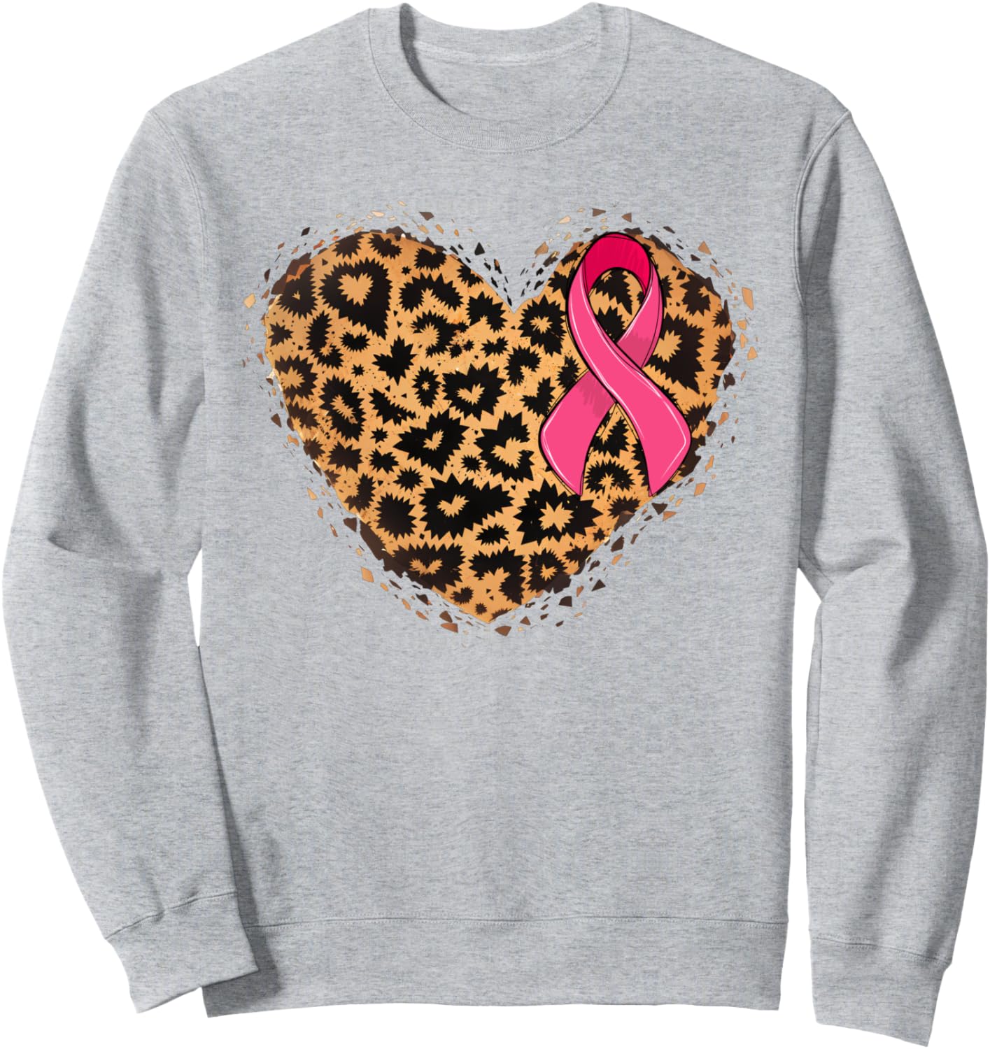 

Толстовка с розовой лентой в поддержку борьбы с раком груди, с принтом гепарда и леопарда в виде сердца Cheetah Leopard Heart Breast Cancer Pink Ribbon,, Розовый, Толстовка с розовой лентой в поддержку борьбы с раком груди, с принтом гепарда и леопарда в 