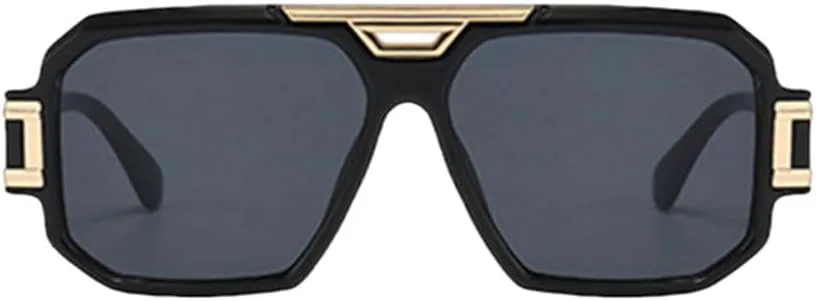 

Модные мужские солнцезащитные очки, женские винтажные роскошные очки большого размера, мужские солнцезащитные очки с защитой от УФ-излучения UV400 TYUVIVO, C4blacktea