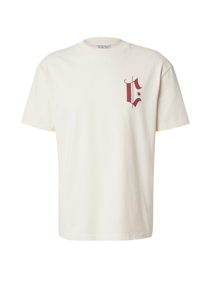 

Классическая футболка Marcelo Burlon Shirt HEADLETTER, экрю