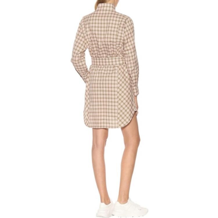 Платье женское Burberry с длинными рукавами, кофейное — фото 3