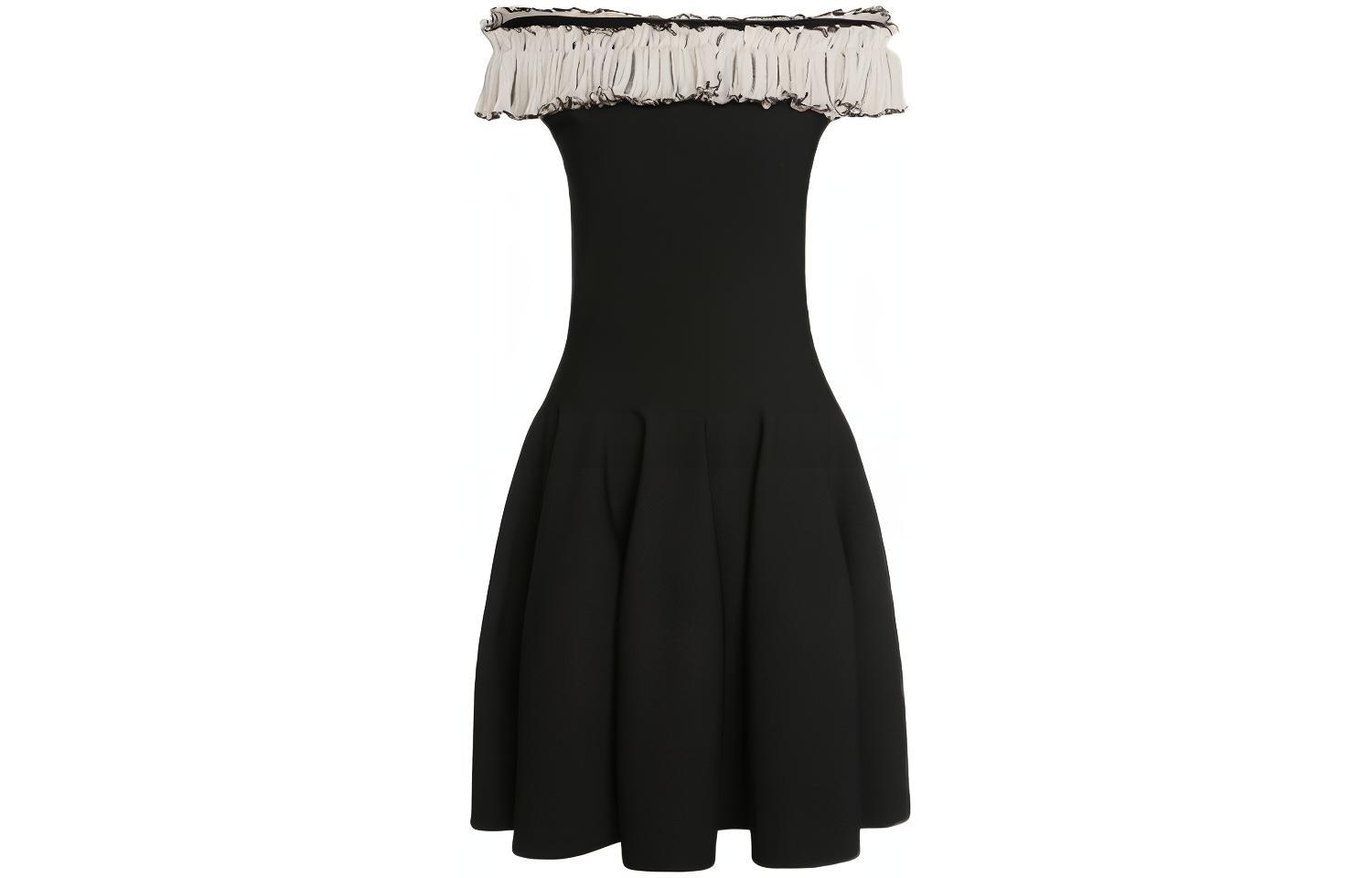 

Женское черное платье без рукавов Alexander McQueen