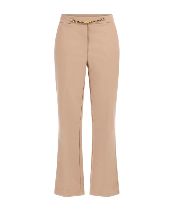 

Узкие брюки для отдыха с декоративной цепочкой. Guess, бежевый