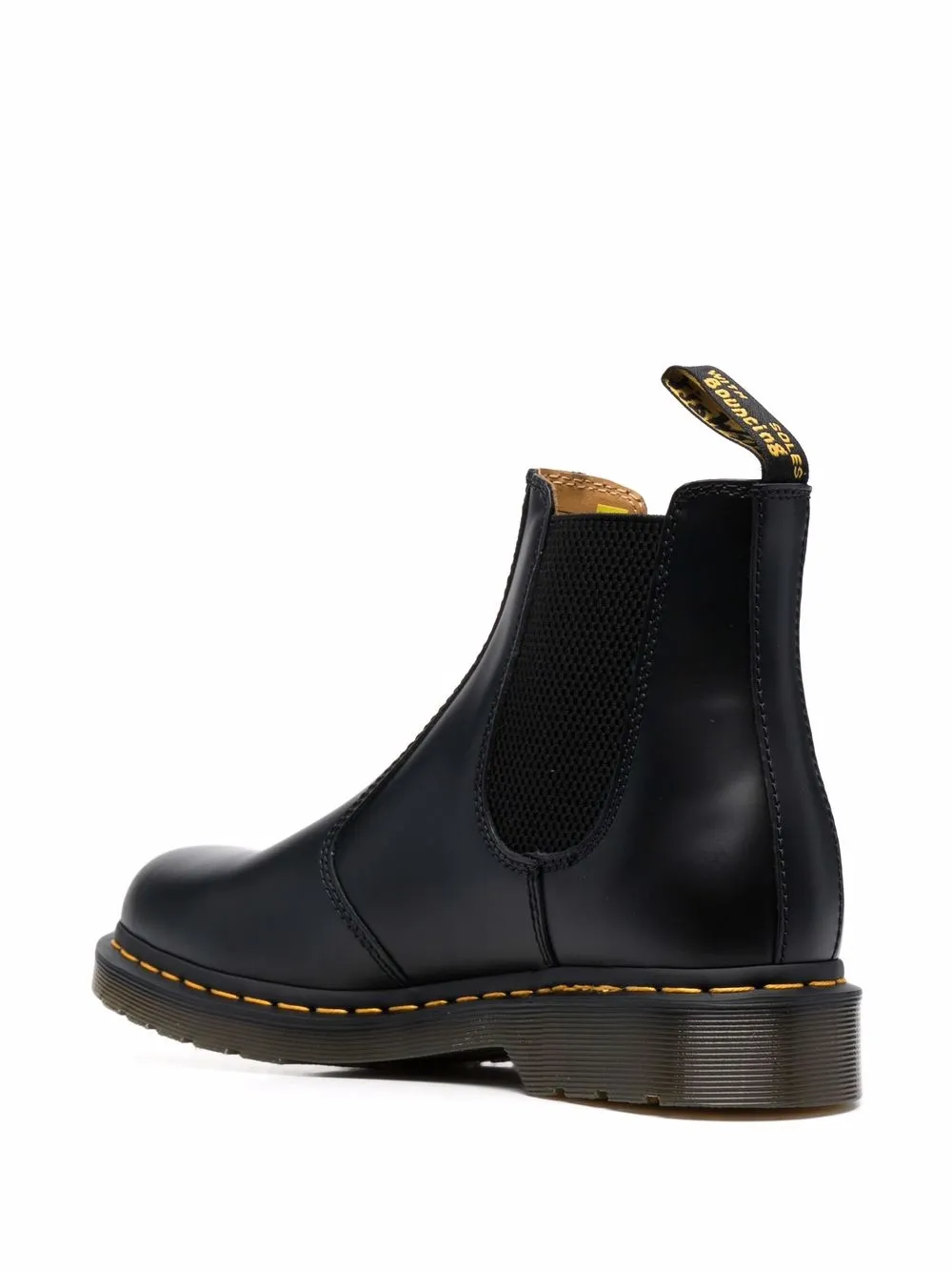 Мужские ботинки челси Dr. Martens 2976 из гладкой кожи с петлей, черный — фото 3