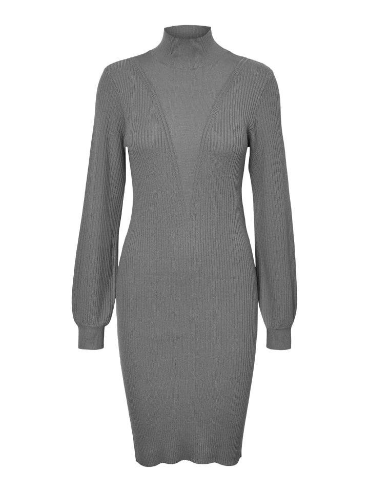 

Платье до колена Vero Moda, средний серый меланж