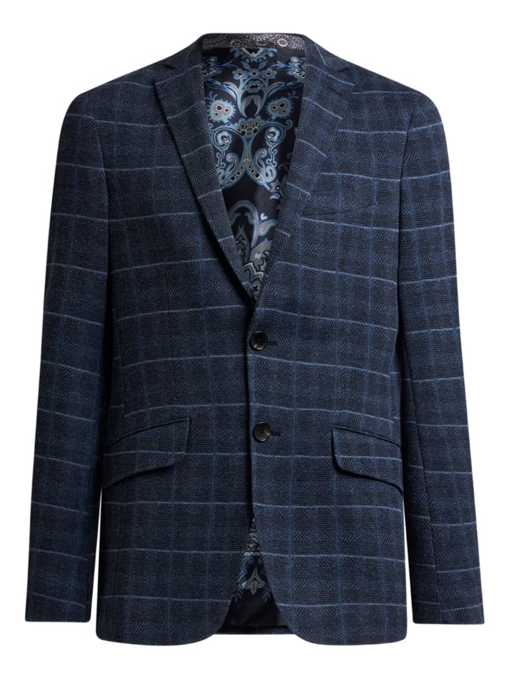 

Стеганая куртка с клетчатым мотивом ETRO, синий