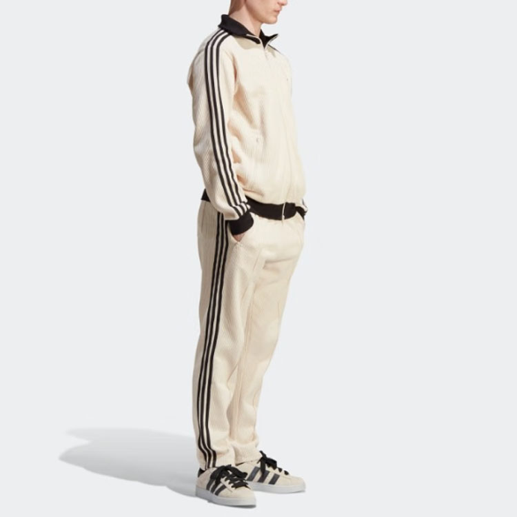 Adidas Originals Мужская куртка Adicolor Classics Waffle Beckenbauer, Ecru — фото 3