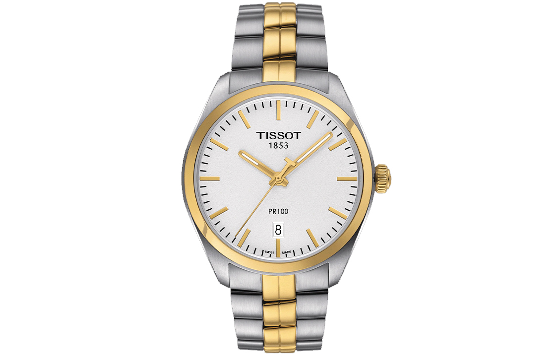 

TISSOT Часы Men's PR100 Collection Watch, White Dial