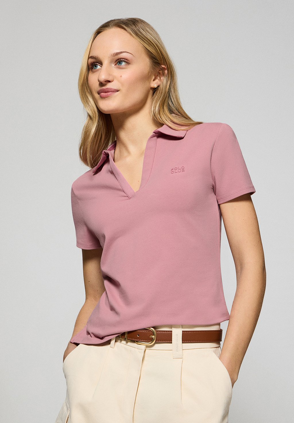 

Рубашка поло SHORT SLEEVE BUTTONLESS PEDRAZA Polo Club, розовый